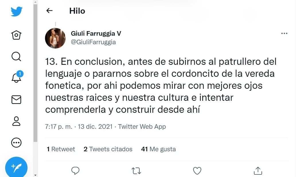 Una mendocina hizo un hilo en Twitter para explicar el uso de artículos antes de los nombres.