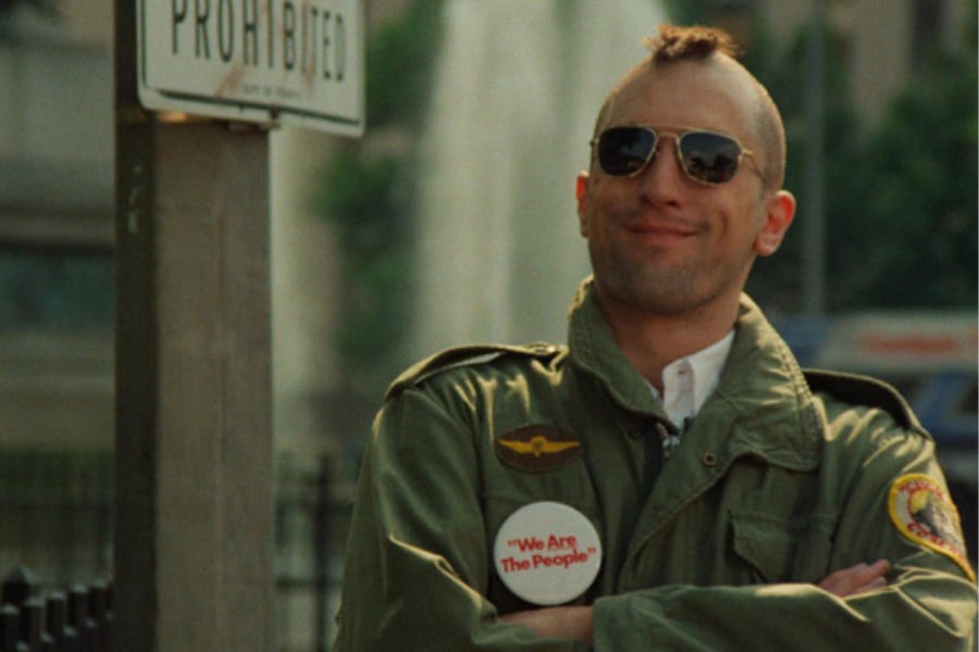 Robert De Niro en Taxi Driver.