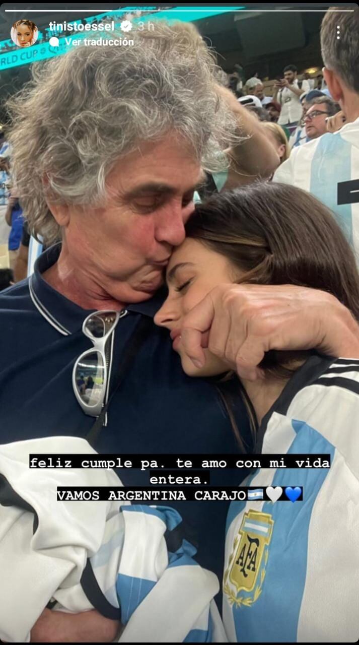 Tini Stoessel y el emotivo mensaje que le dedicó a su papá