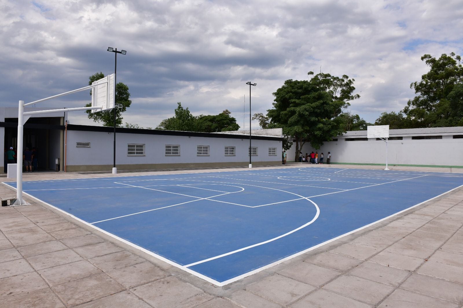 Importante sector de deportes de la escuela.