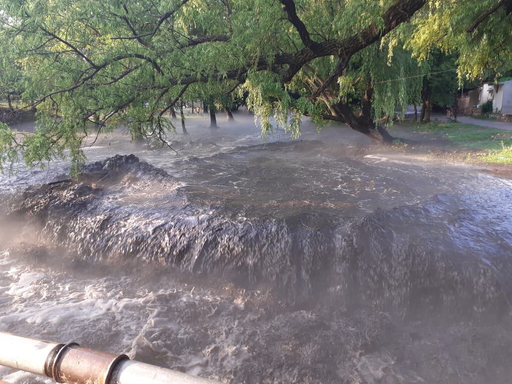 Aumento de caudal del arroyo La Mesada