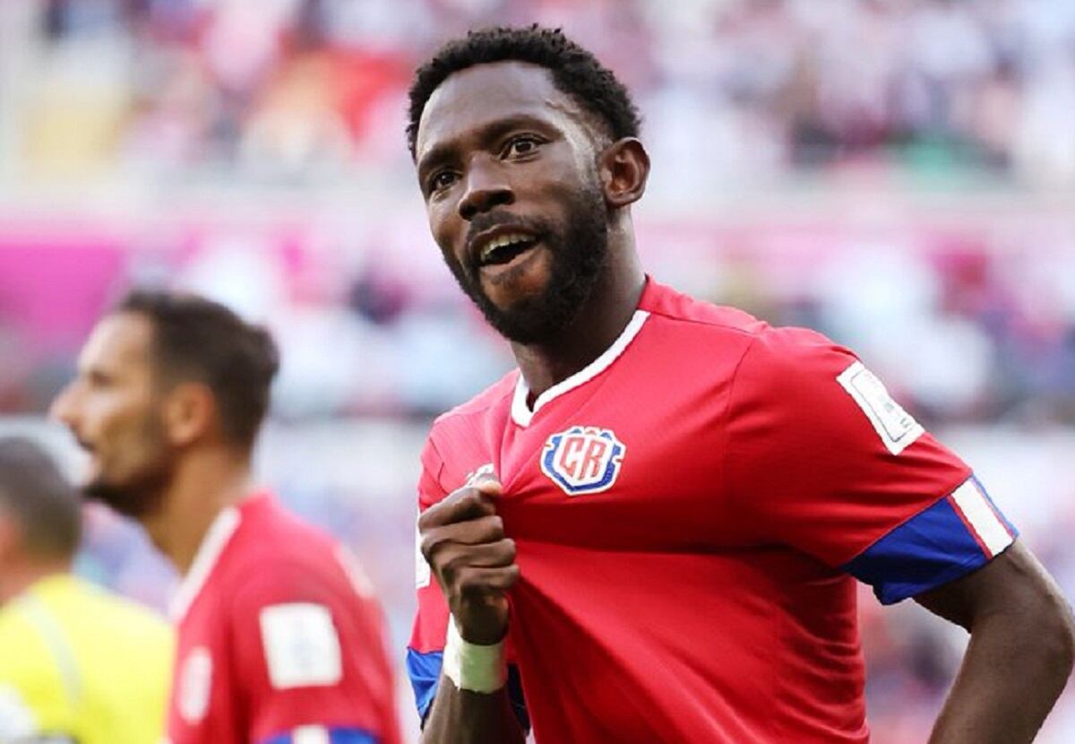 Keysher Fuller, el autor del gol en el triunfo de Costa Rica frente a Japón - Twitter @fifaworldcup_es