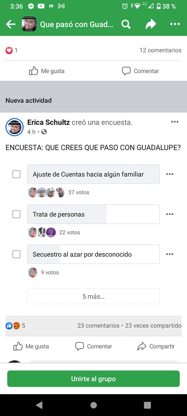 Guadalupe Lucero - Encuestas