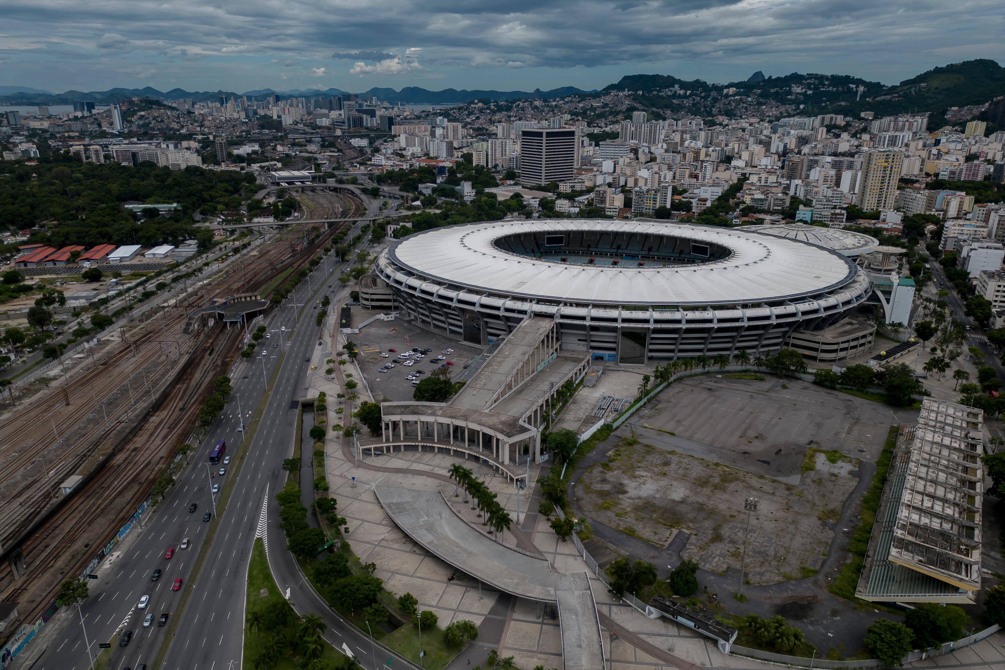 Vista del estadio Maracaná en Río de Janeiro.