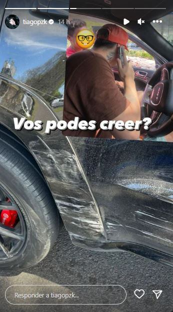 Le pidieron una foto y lo chocaron: el insólito accidente de Tiago PZK