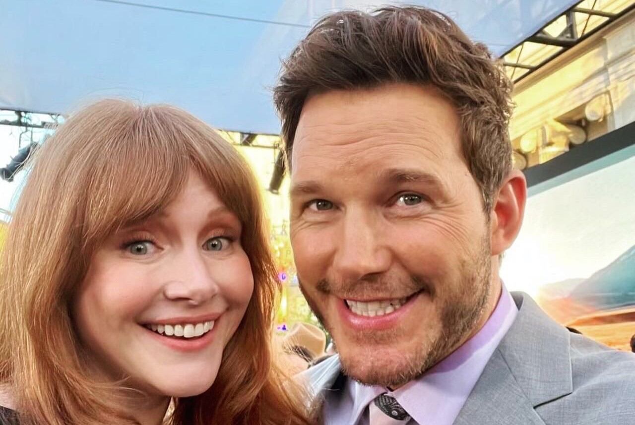 Bryce Dallas Howard y Chris Pratt, buenos amigos. (Twitter @BryceDHoward)