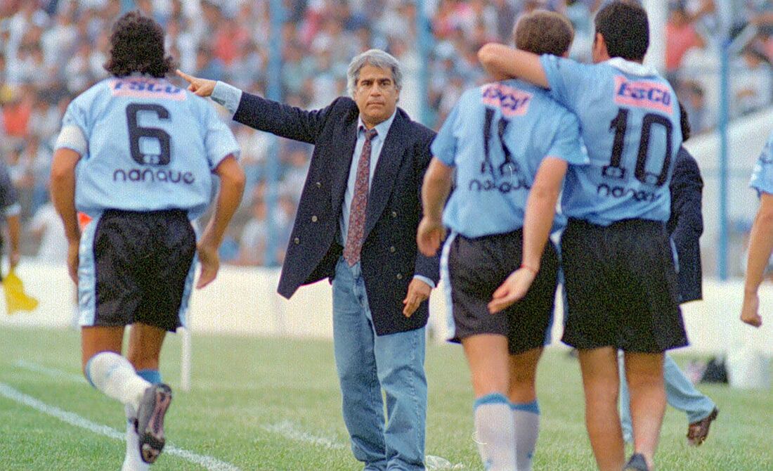 Marchetta tuvo tres pasos por Belgrano. Acá, en abril de 1996 en un partido ante Gimnasia de Jujuy (Foto: Archivo / La Voz).