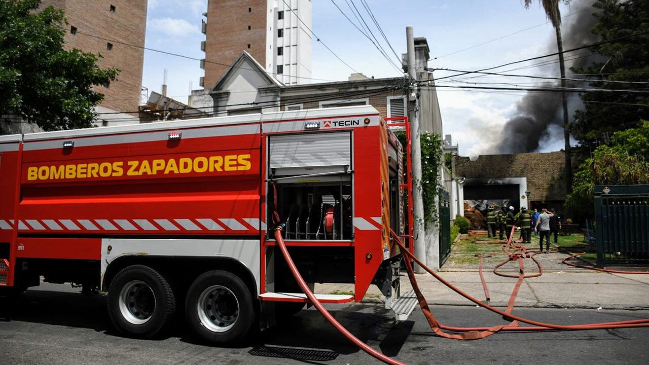 Incendio en una fábrica de corchos del macrocentro