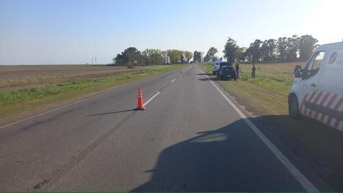 Vuelco en el Km 330.de la Ruta 3