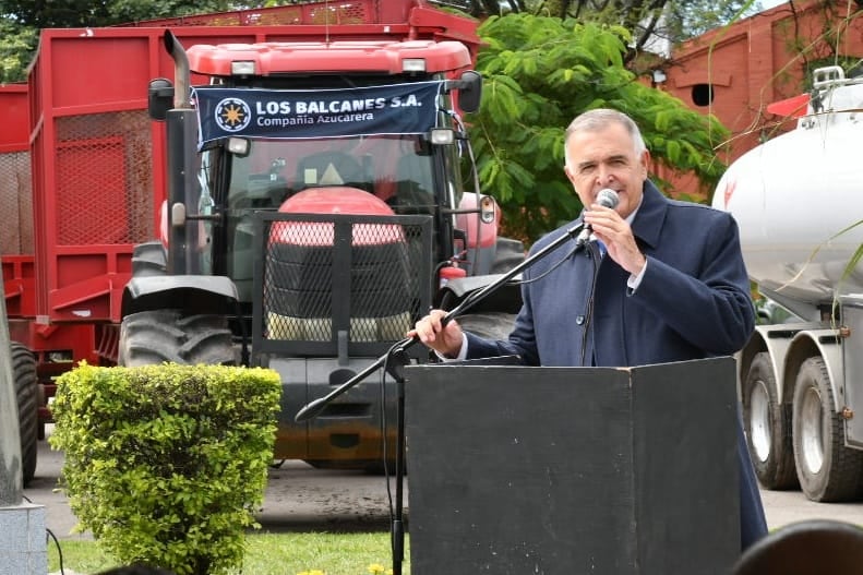 Jaldo participó del inicio de la zafra 2024.