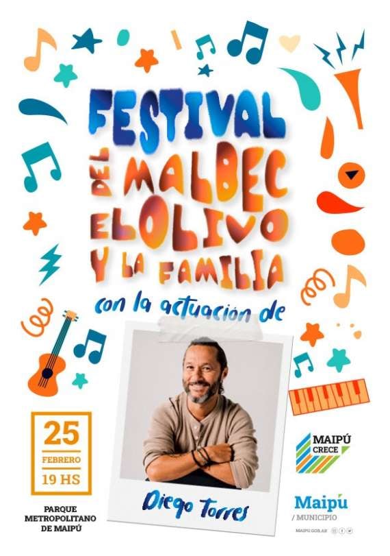 Primer Festival de Maipú con Diego Torres, en el Parque Metropolitano.