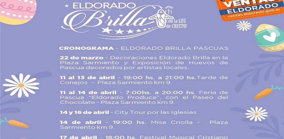 Nuevamente, Eldorado se prepara para otra edición de “Eldorado Brilla”.