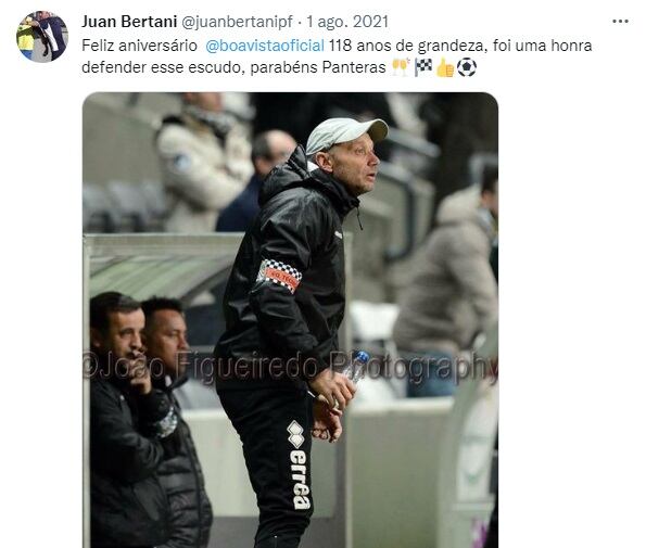 Juan Bertani y su recuerdo con de Portugal con el Boavista Futebol Clube.