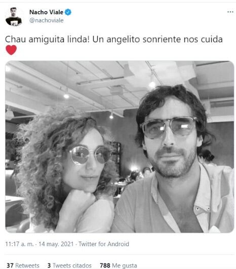 Nacho Viale escribió un mensaje por el fallecimiento de Victoria Césperes.