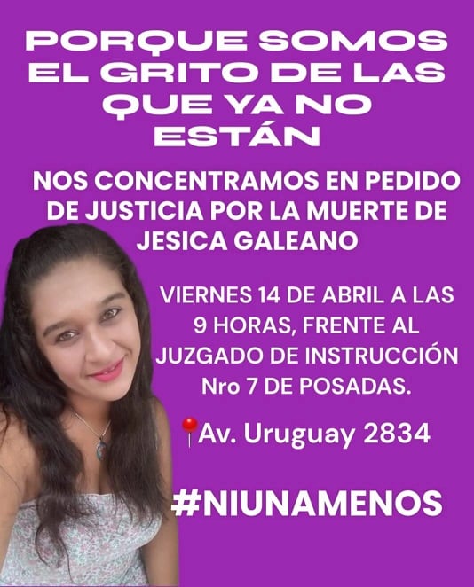 Hipótesis de femicidio toma fuerza en caso de Jesica Galeano: posible pena de prisión perpetua.