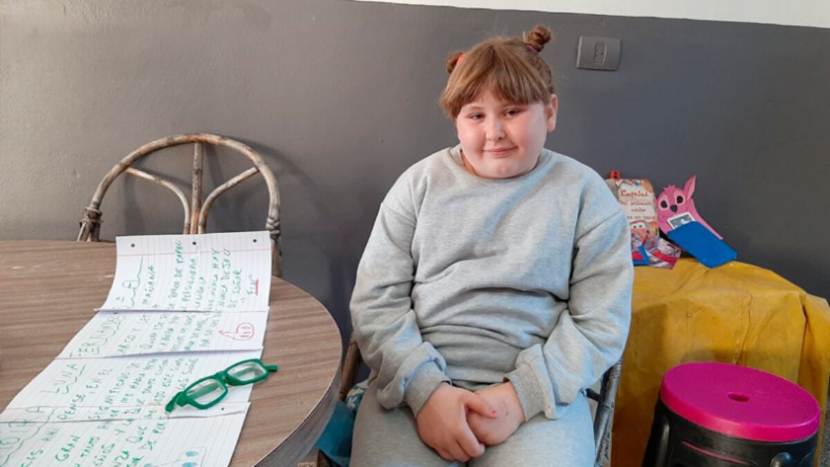 Córdoba: una niña con disminución visual ganó un concurso de cuentos y dejó una emotiva reflexión