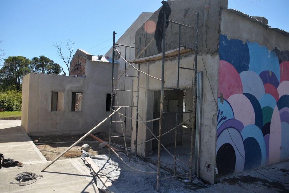 Tras el incendio, avanza en Tandil la construcción de la Ludoteca