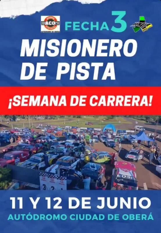 Al rugir de motores, este fin de semana se llevará a cabo el Misionero de Pista en Oberá.