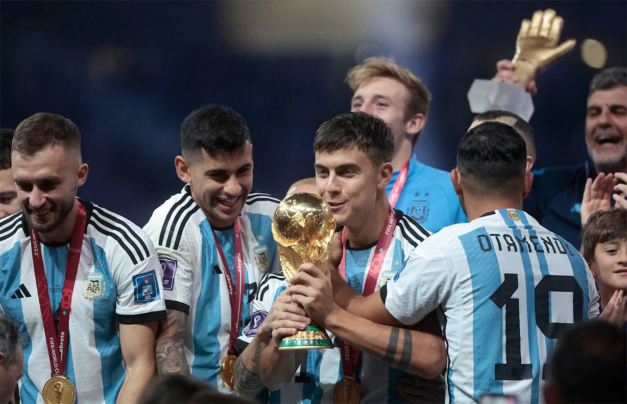 La Selección Argentina se consagró en Qatar, luego de un Mundial brillante. Foto: EFE / Juan Ignacio Roncoroni.
