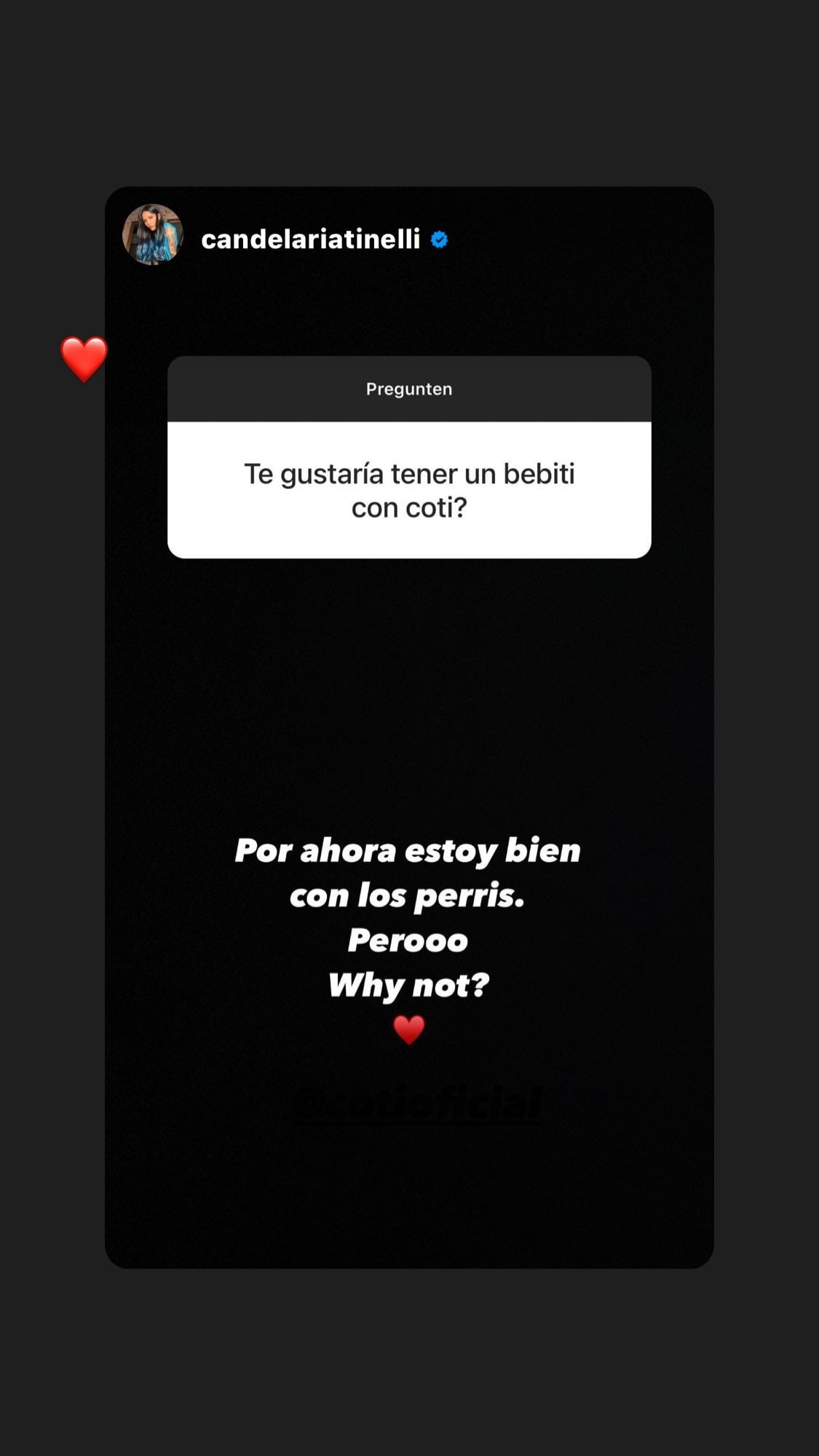 Respuestas de Cande Tinelli a preguntas de sus seguidores