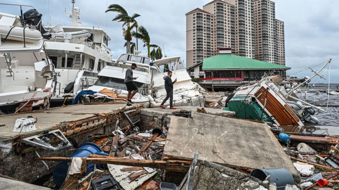 Las imágenes más impactantes del huracán Ian en su feroz paso por Florida. / Foto: Gentileza