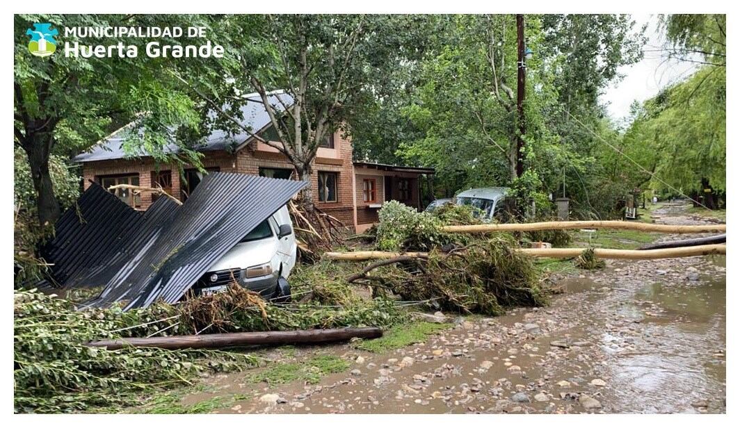 Temporal en Huerta Grande.