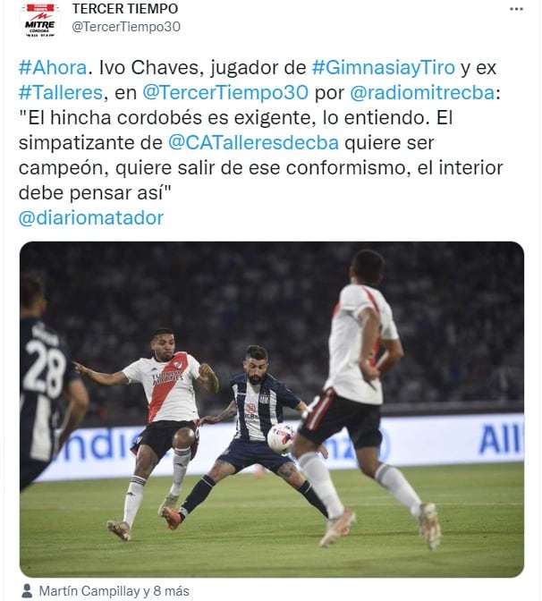 "El hincha de Talleres siempre se sintió de Primera", destacó Ivo Cháves.