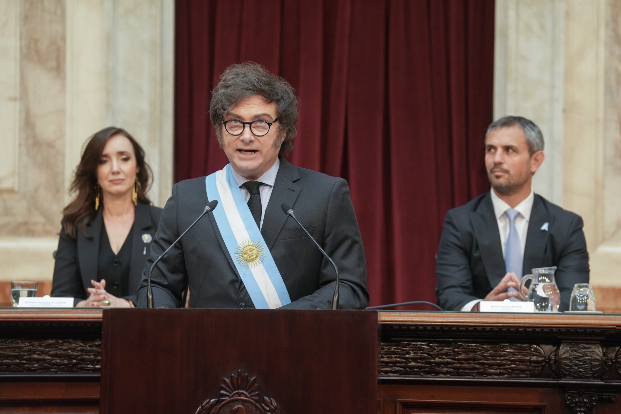 Milei presentó el Presupuesto 2025. 