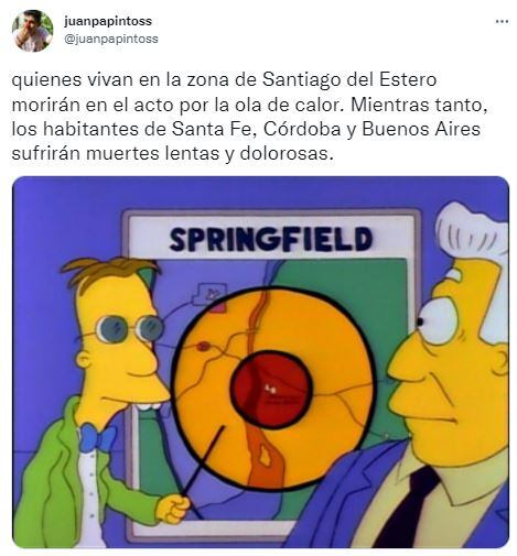 La ola de calor se siente en la provincia de Santa Fe y los santafesinos compartieron su humor en las redes.