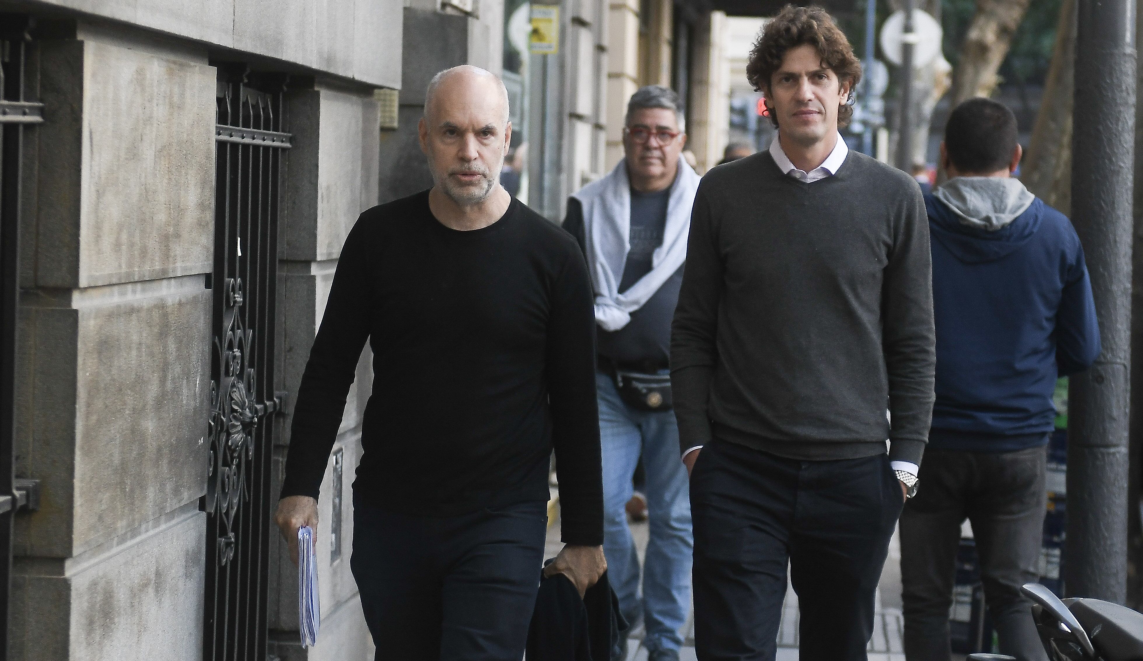 Horacio Rodriguez Larreta junto a Martín Lousteau
Foto Federico Lopez Claro