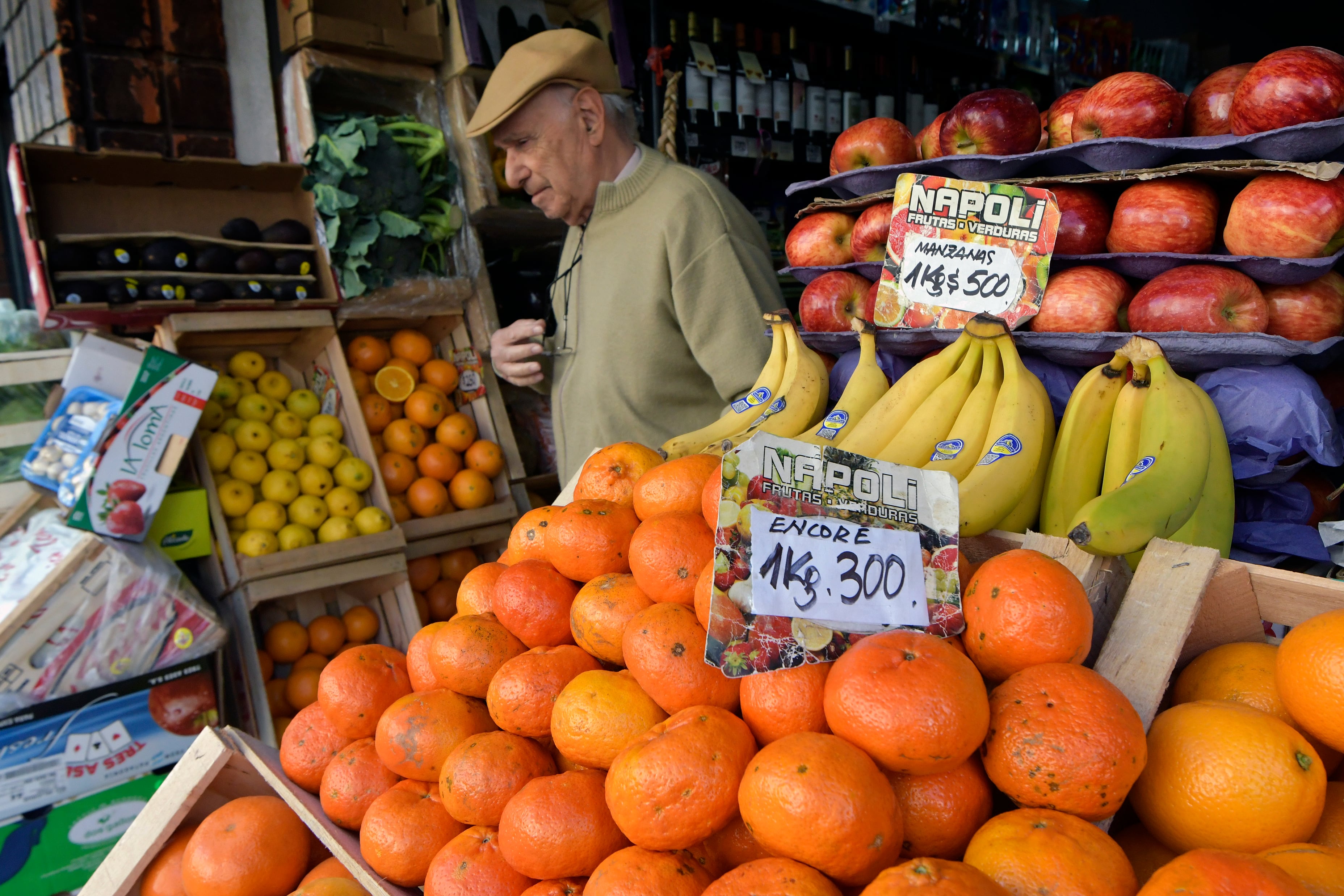 La deflación en las frutas hace que el índice no se eleve notoriamente.