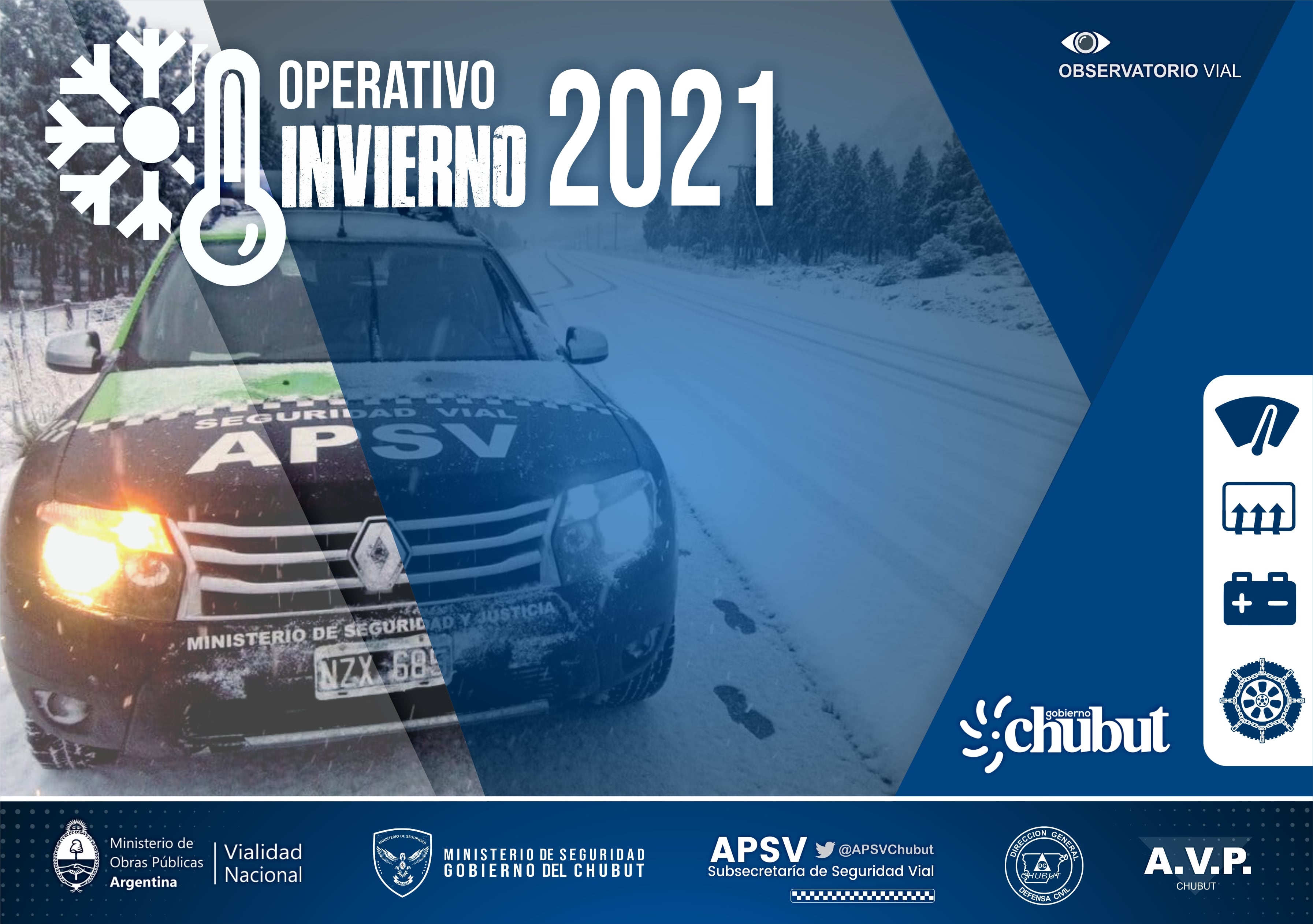 Vialidad Provincial con tareas de prevención.