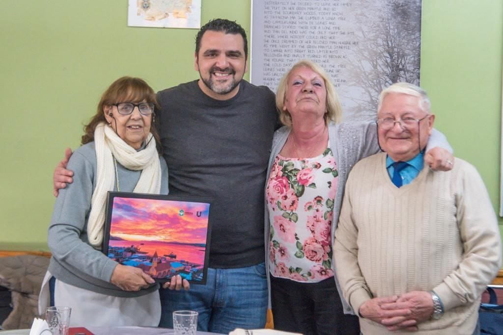 Las y los miembros de la Federación de Jubilados y Pensionados de Tierra del Fuego recibieron con alegría las palabras de Walter Vuoto.