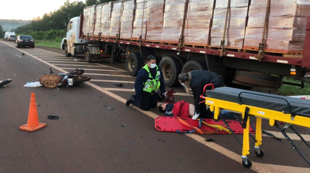 Continúa grave la salud del motociclista que sufrió un siniestro vial en Eldorado