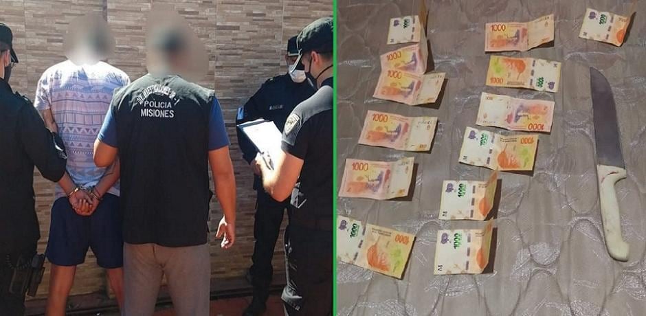 Detuvieron a un violento que amenazó, robó y atacó a golpes a su expareja en Posadas.