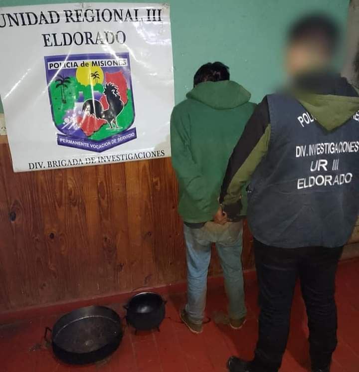 Robó en una vivienda, quedó filmado y fue detenido.