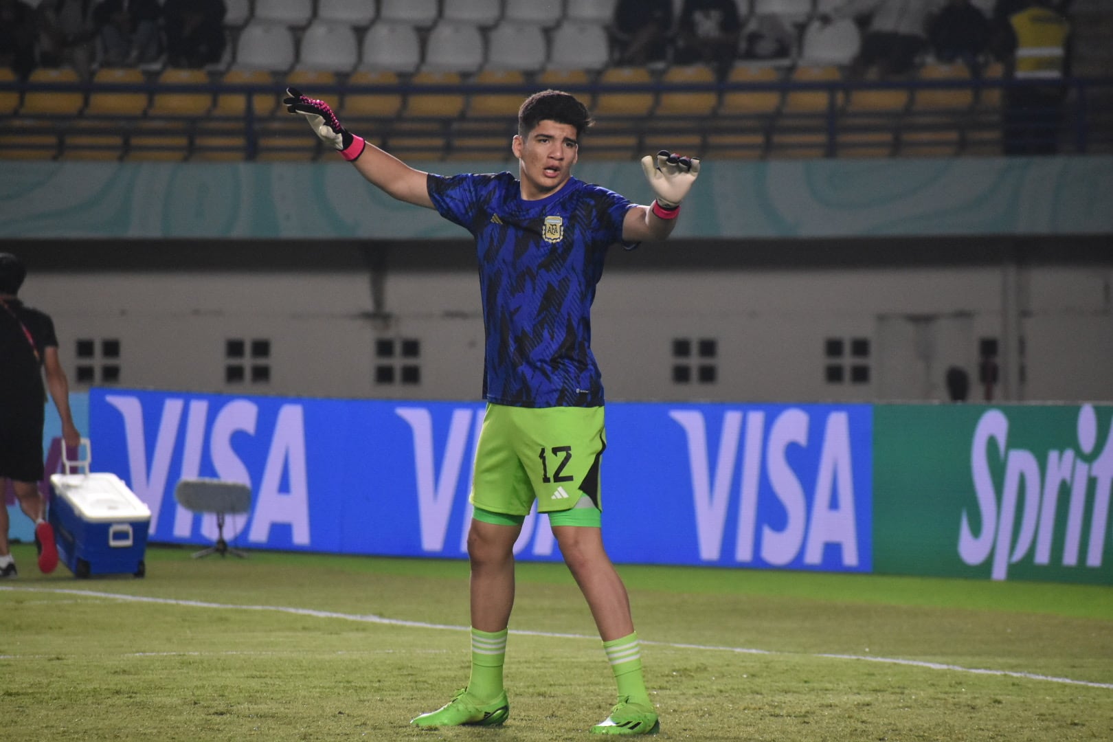 Jeremías Florentín, arquero de Talleres, titular ante Japón (AFA)