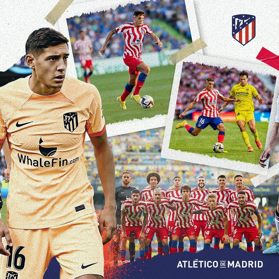 Nahuel Molina desembarcó en el Atlético Madrid.