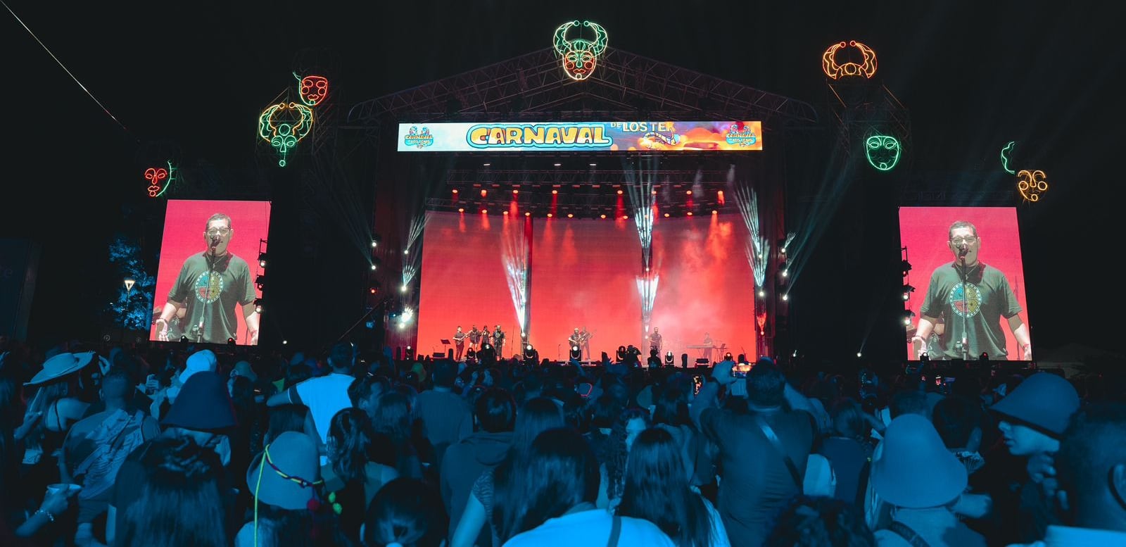 Los Nocheros fue uno de los números centrales de la primera noche del festival "Carnaval de Los Tekis", en la Ciudad Cultural de San Salvador de Jujuy.