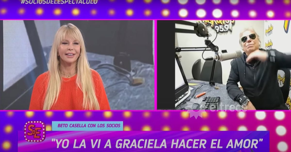 Beto Casella y Graciela Alfano en "Socios del Espectáculo"