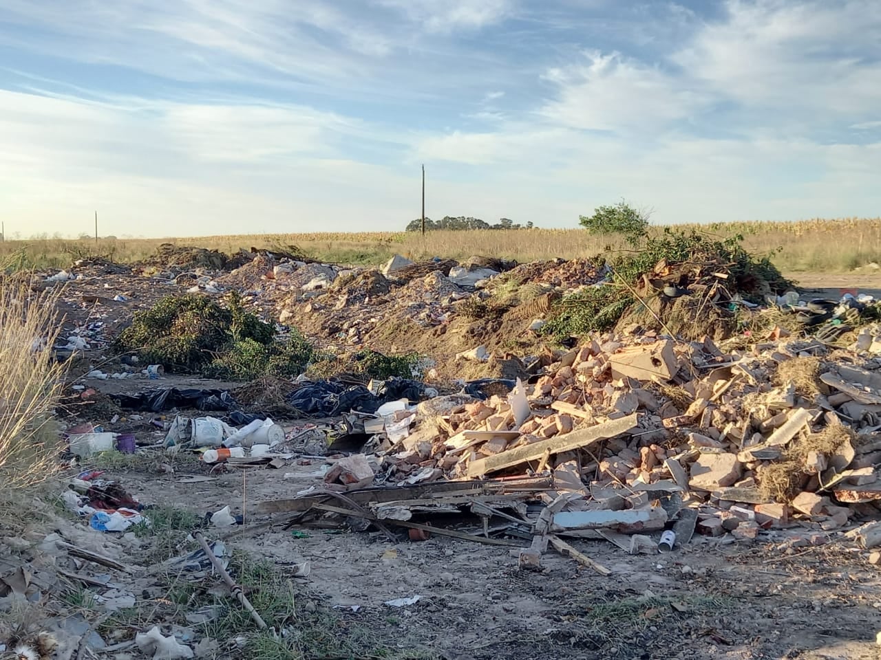 Cava de Aníbal Ponce al 3000 frente a la Escuela Nº 13