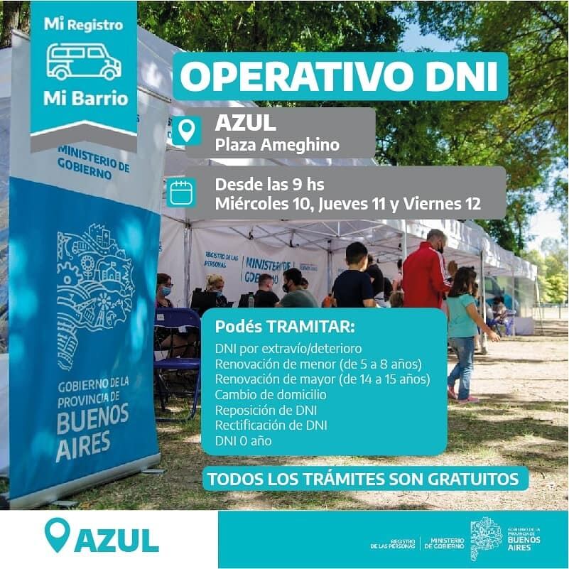 Operativo DNI en Azul