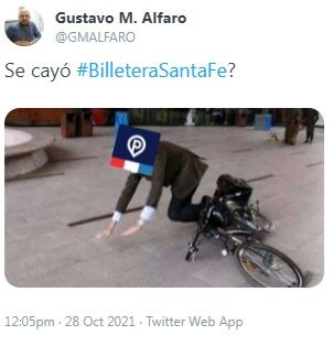 Se cayó Billetera Santa Fe y no faltaron los memes