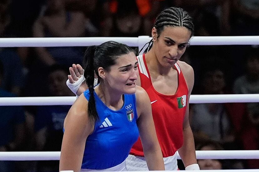 Las boxeadoras Imane Khelif y Angela Carini