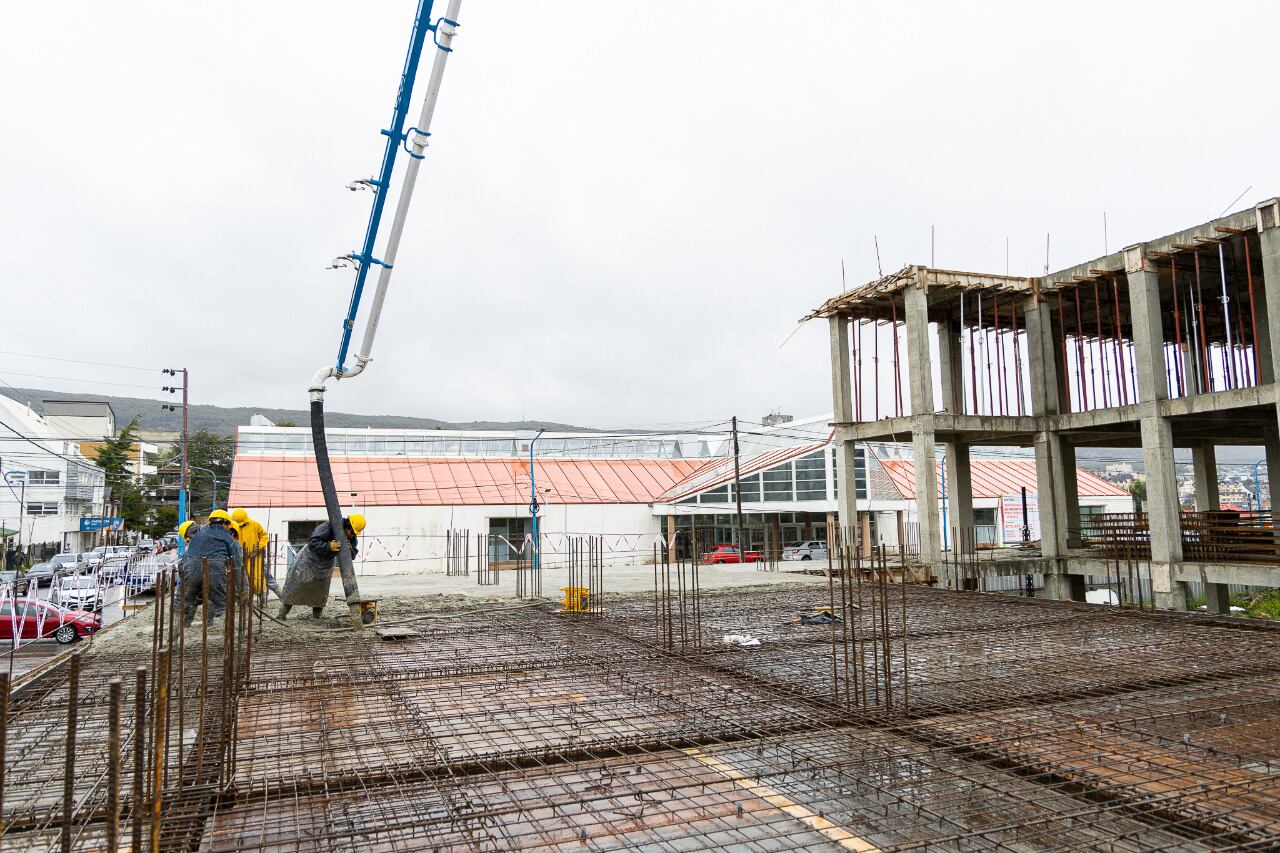 Avanzan los trabajos en el nuevo edificio del Ministerio de Salud en Ushuaia