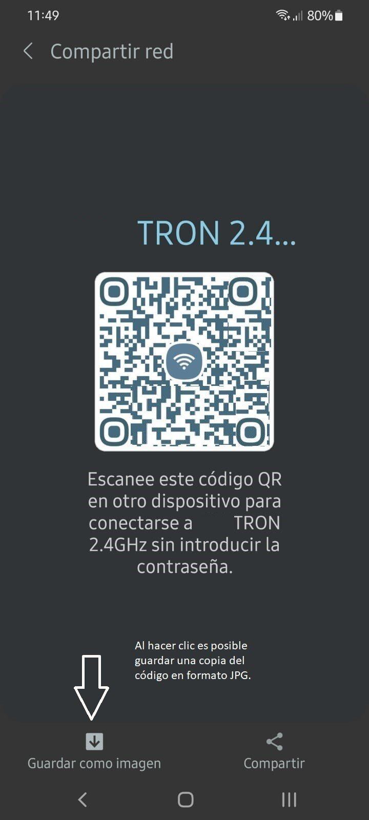 Código QR del WIFI