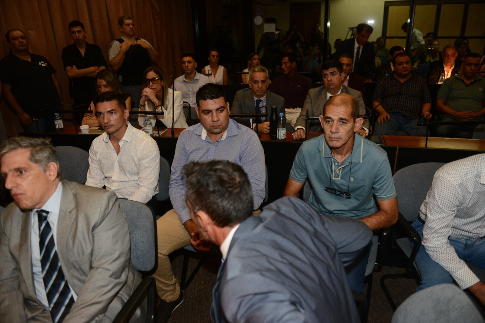 Gabriel Alejandro Issasi, Fabián Andrés López y Juan José Nieva, los agentes acusados por el crimen de Lucas González. 