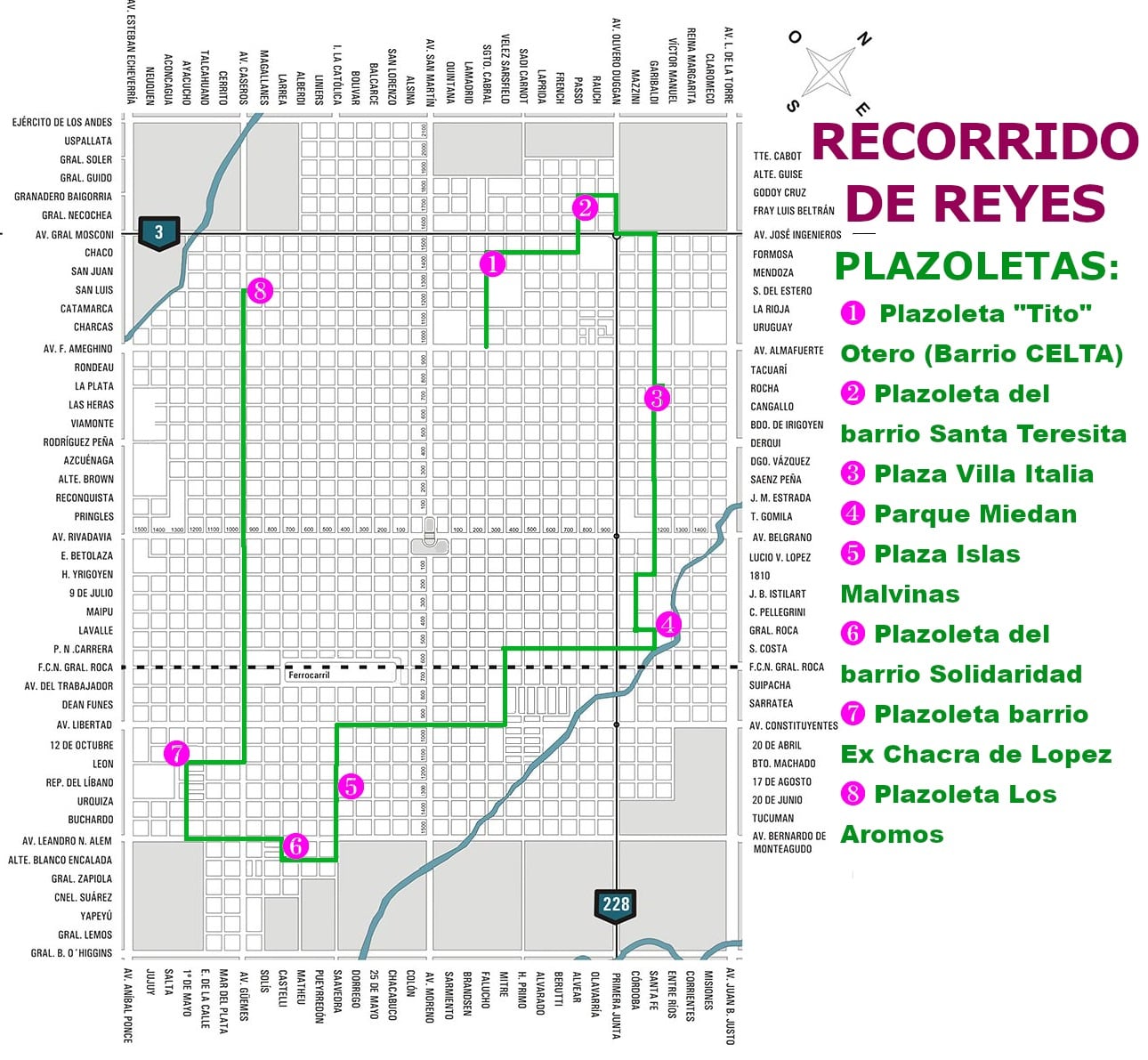 Recorrido Reyes Magos 2024