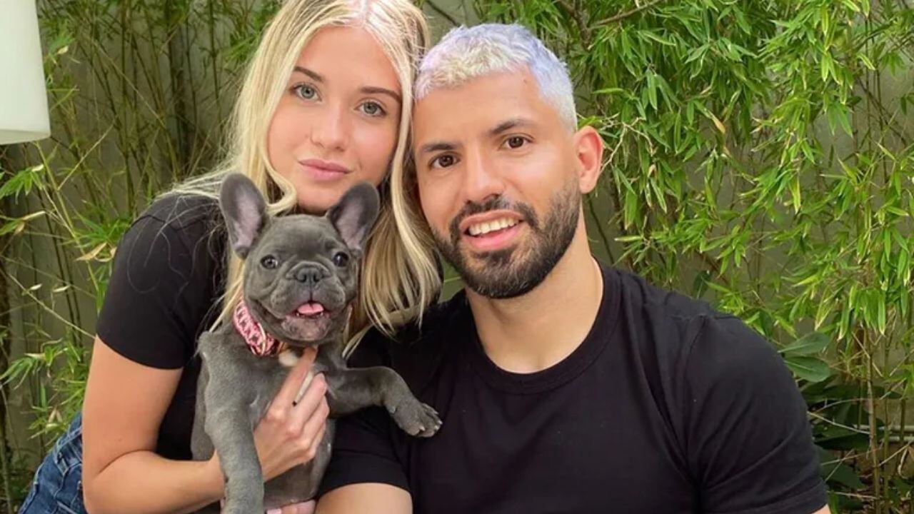 Kun Agüero y su perro