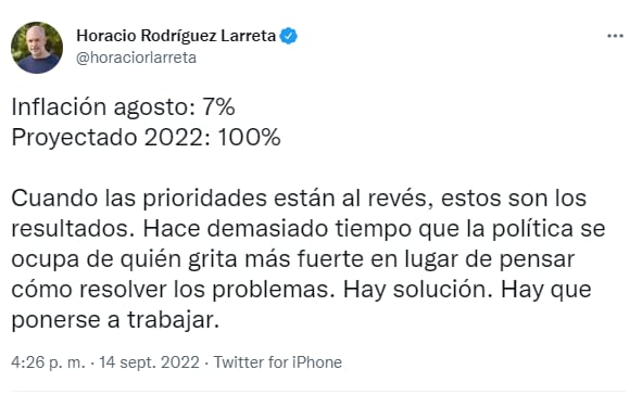 Los mensajes de la oposición tras conocerse el índice de la inflación.